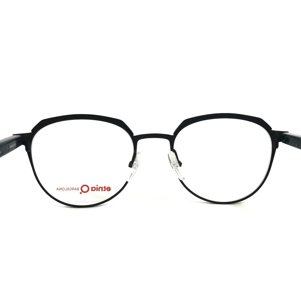 Etnia Barcelona Eyeglasses Frame MIKEL PTBL Petrol Blue Round Full Rim 50-19-145